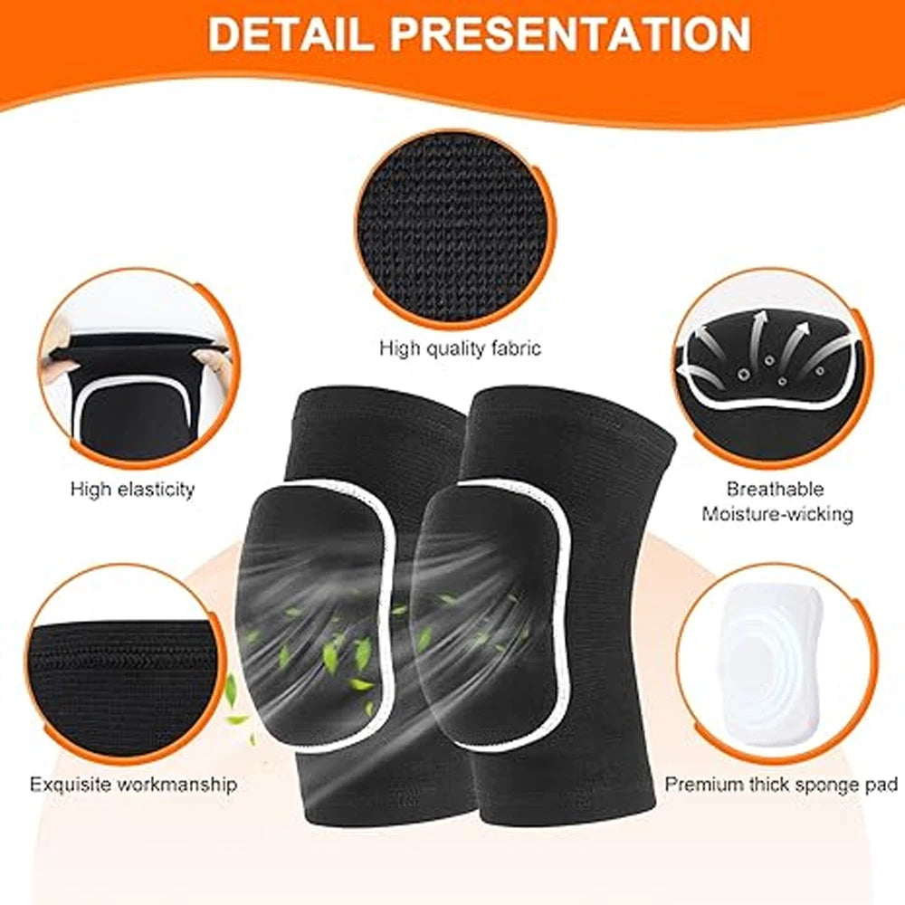 Soft Breathable Knee Pads for Volleyball Dance and Sports
