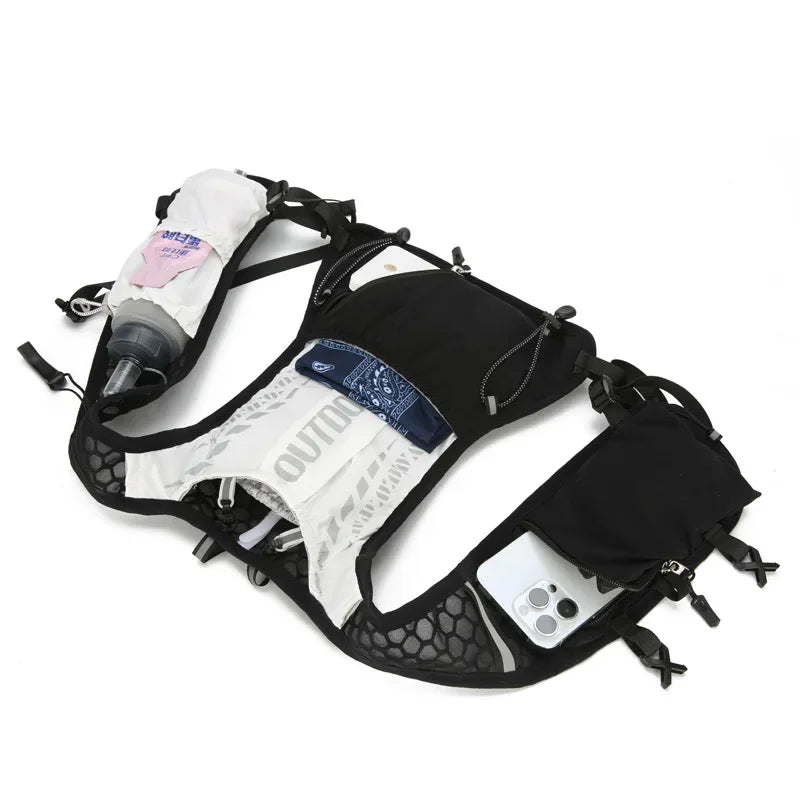 Reflective Running and Cycling Hydration Vest Backpack