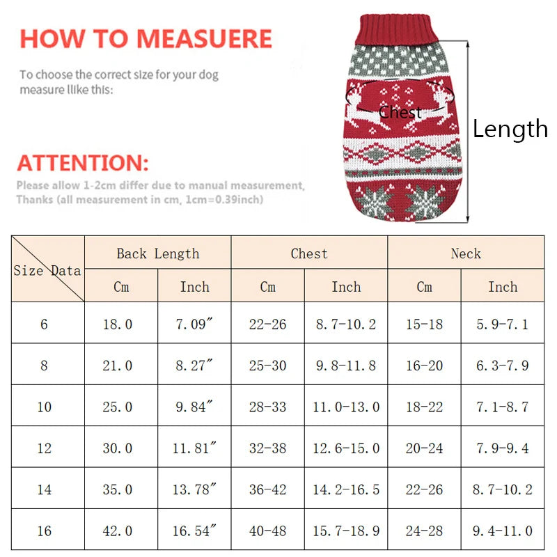 Cute Warm Pullover Sweater for Small Dogs & Cats Winter Pet Clothing