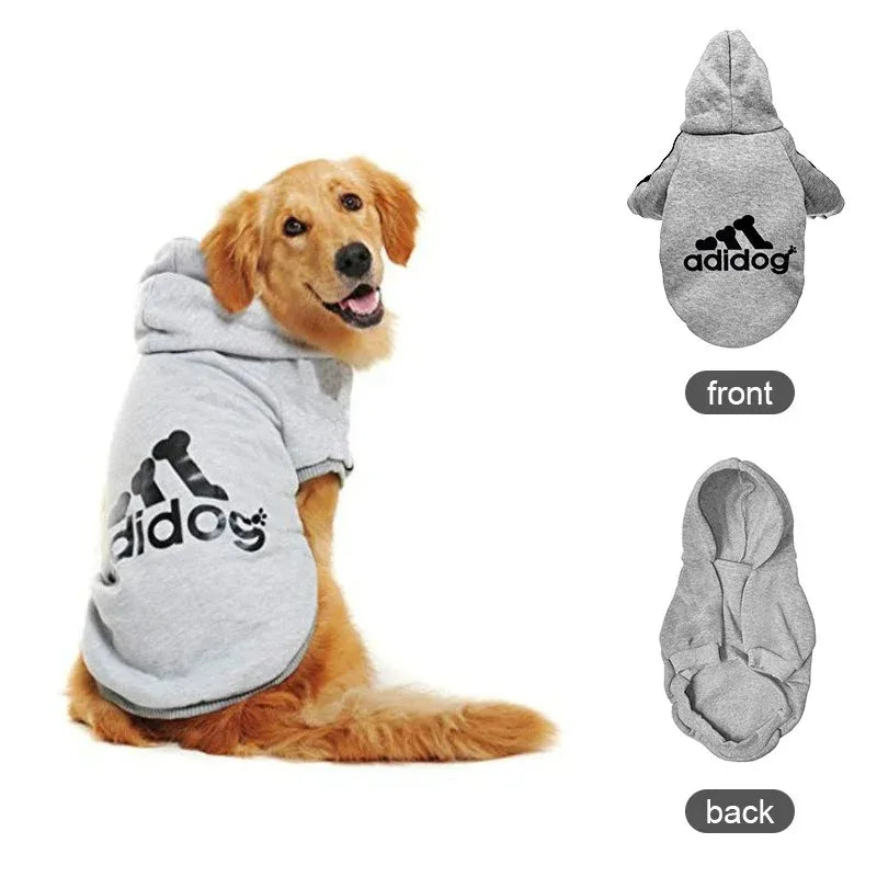 Warm Dog Hoodie Coat for Medium & Large Dogs Winter Pet Clothing