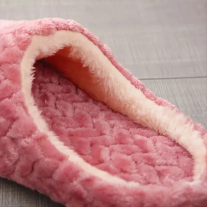Unisex Fluffy Anti Slip Indoor Winter Slippers