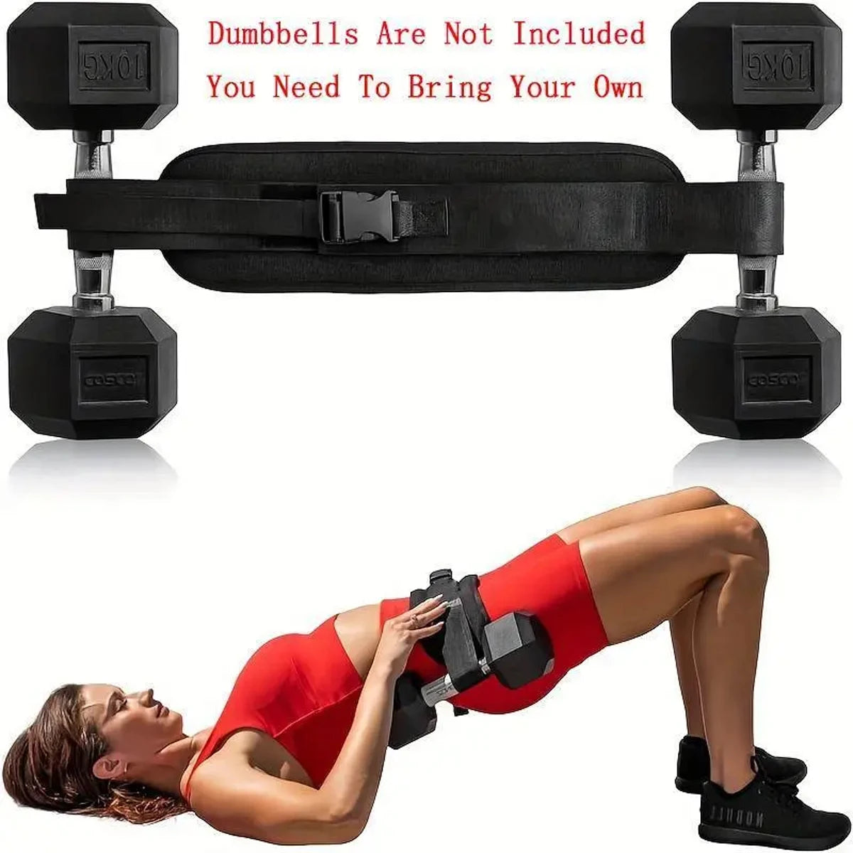 Adjustable Weighted Waist Belt for Home Workouts