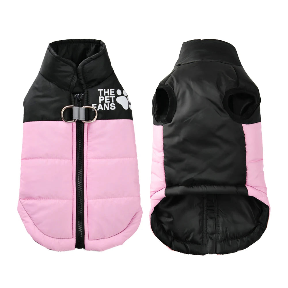 Warm Windproof Winter Dog Jacket for Small & Large Dogs