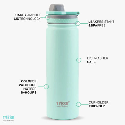 Tyeso 750ml Stainless Steel Insulated Thermos Bottle