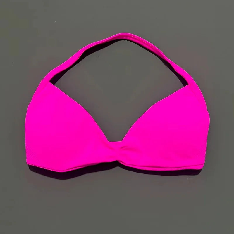 Women's High Support Strappy Halter Sports Bra