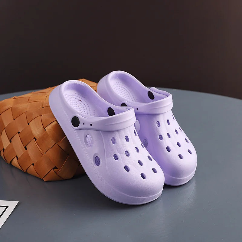 Unisex Wide Toe Garden Clogs Non Slip Summer Beach Sandals