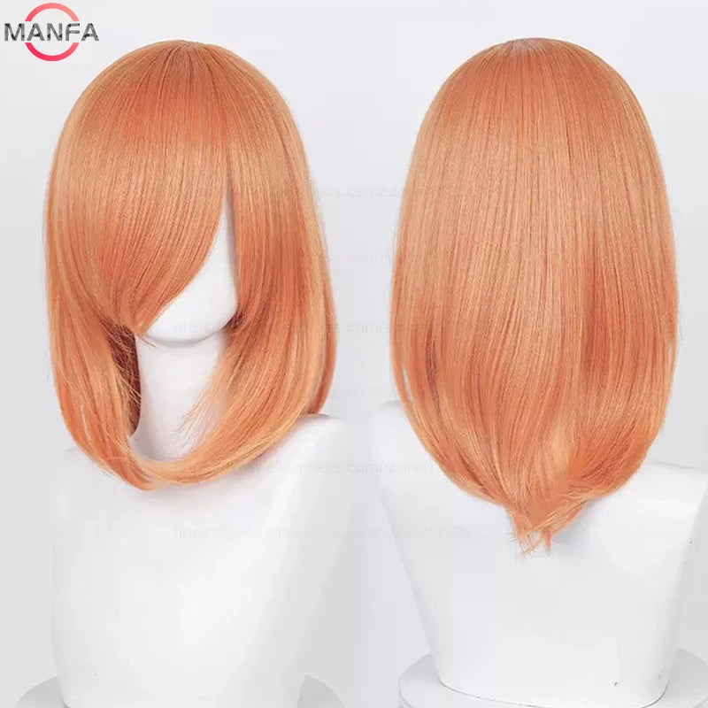 40cm Heat Resistant Anime Cosplay Wig with Bangs