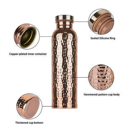 800ml Insulated Copper Water Bottle with One Touch Lid