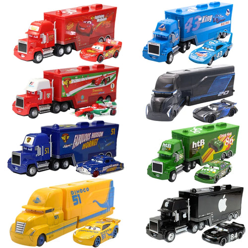 Lightning McQueen and Friends Diecast Container Truck Toy Set