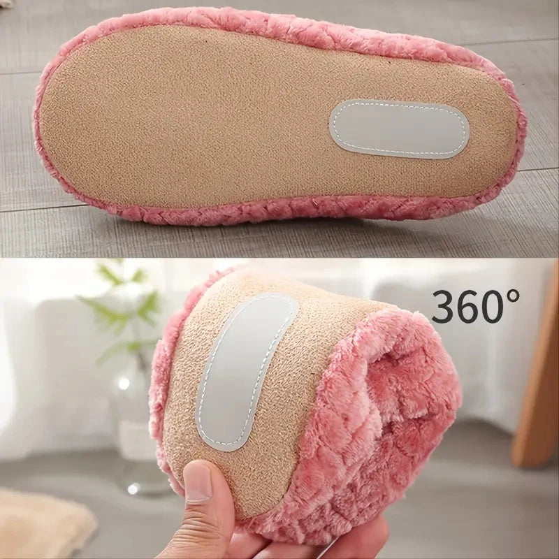 Unisex Fluffy Anti Slip Indoor Winter Slippers