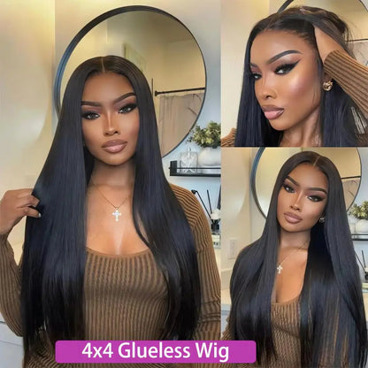 Women's Body Wave Glueless Brazilian Human Hair Closure Wig