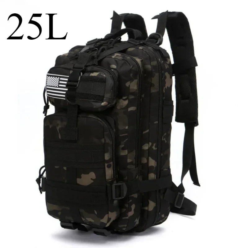 25L or 50L MOLLE Tactical Hiking Backpack