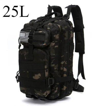 25L or 50L MOLLE Tactical Hiking Backpack