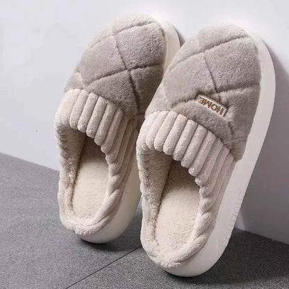 Soft Plush Winter Home Slippers for Men & Women Non Slip Indoor Shoes