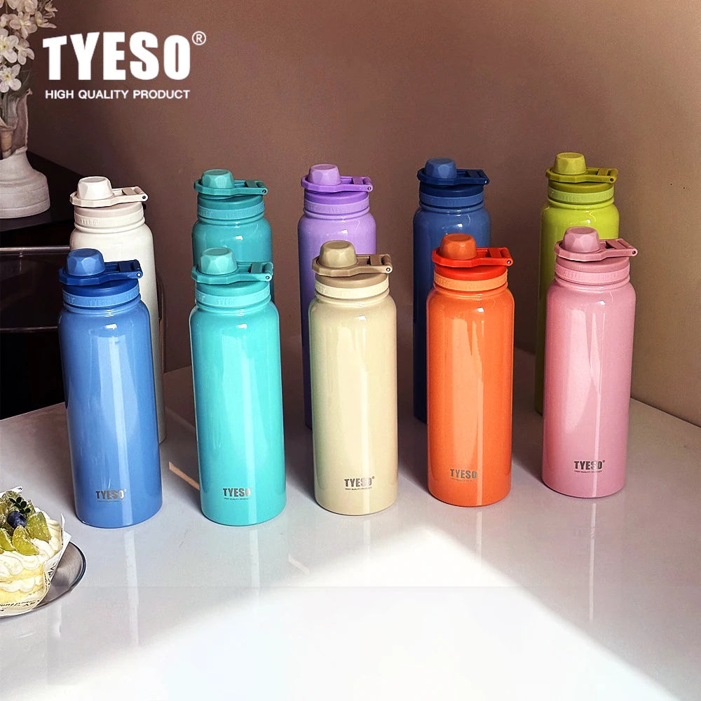 TYESO Stainless Steel Insulated Travel Thermos Bottle