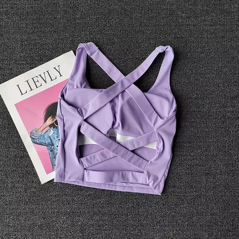 Women's Breathable Push Up Yoga Sports Bra