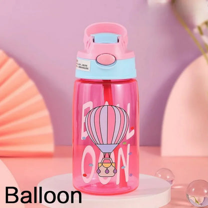 Kids Water Bottle with Straw and Handle