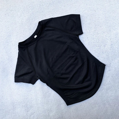 Women's Lightweight Short Sleeve Yoga Crop Top