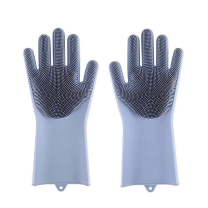 Silicone Pet Grooming Bathing Glove for Dogs & Cats Hair Removal