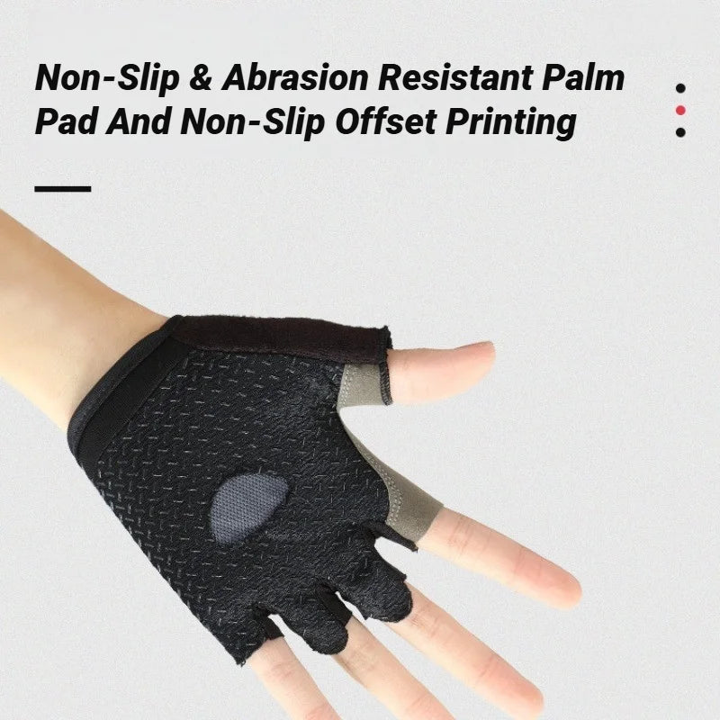 Unisex Breathable Anti Slip Half Finger Cycling Gloves
