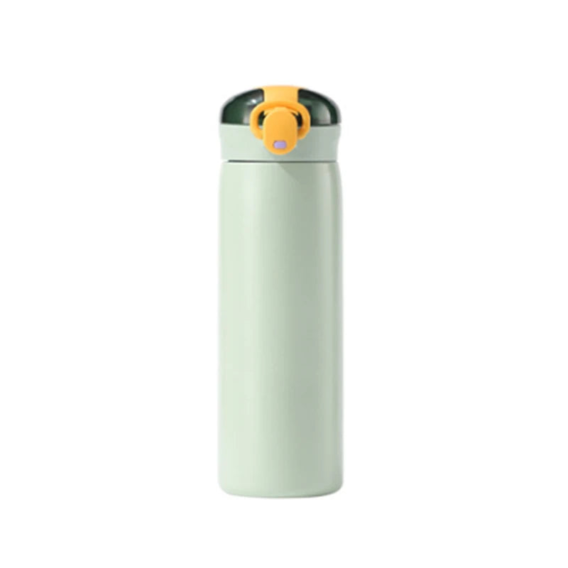 320ml or 460ml Kids Stainless Steel Thermos Bottle with Straw