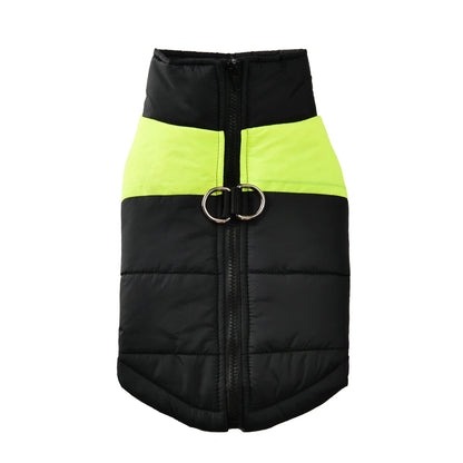 Warm Waterproof Dog Jacket with D-Ring for Small & Large Dogs