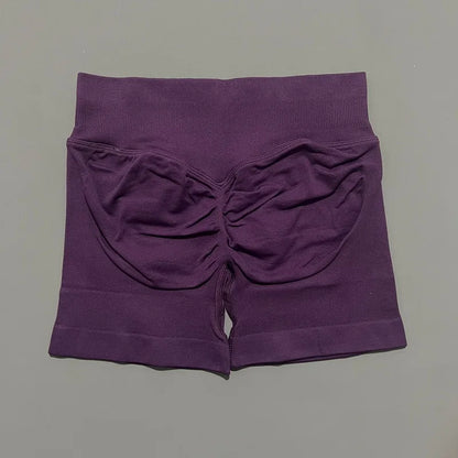 Women Fitness Workout Shorts Yoga High Waist Lift Butt Fitness Shorts Gym Running Sportswear Women Push Up Gym Leggings