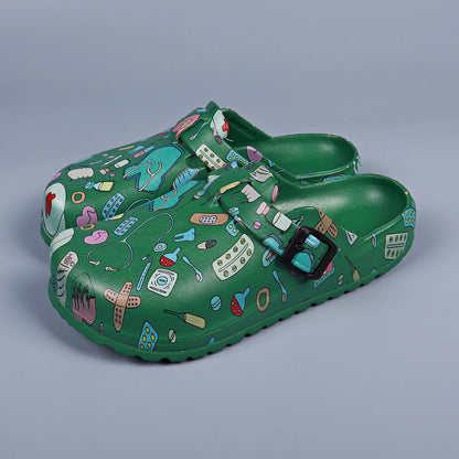 Women’s EVA Closed Toe Clogs Adjustable Buckle Non Slip Slippers