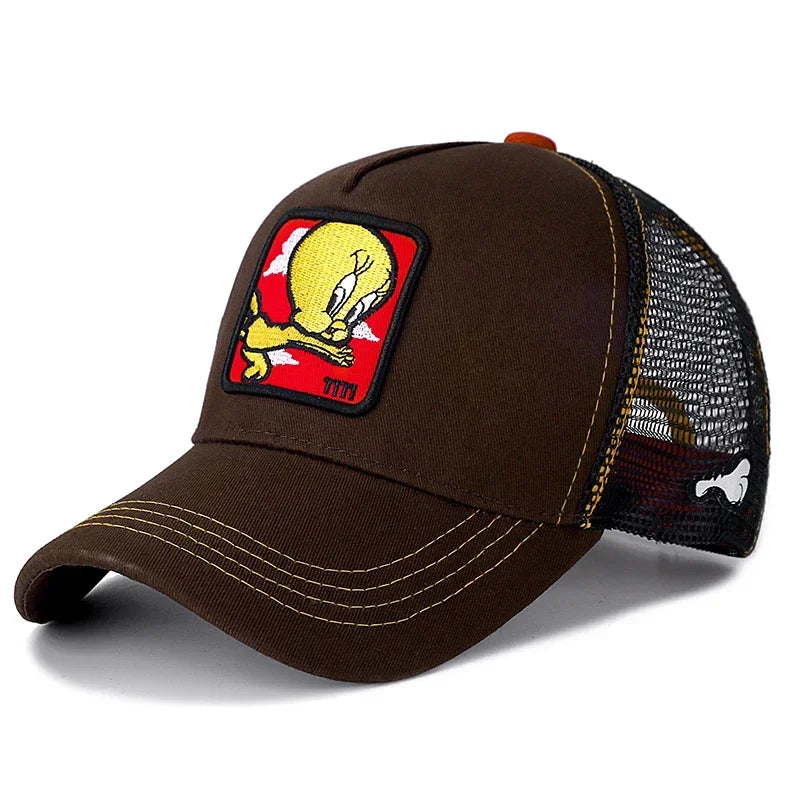 Unisex Anime Cartoon Snapback Trucker Baseball Cap
