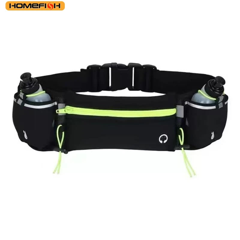 HOMEFISH Running Waist Pack with Phone and Water Bottle Pockets