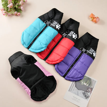 Warm Windproof Winter Dog Jacket for Small & Large Dogs
