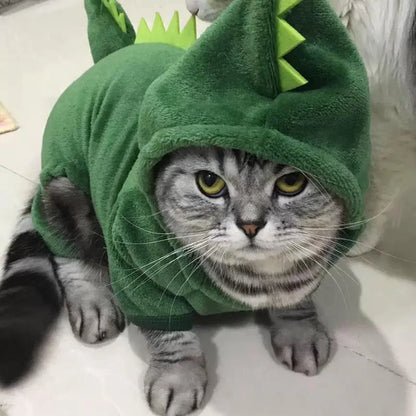 Soft Fleece Pet Jumpsuit Hoodie for Small Dogs & Cats Winter Coat