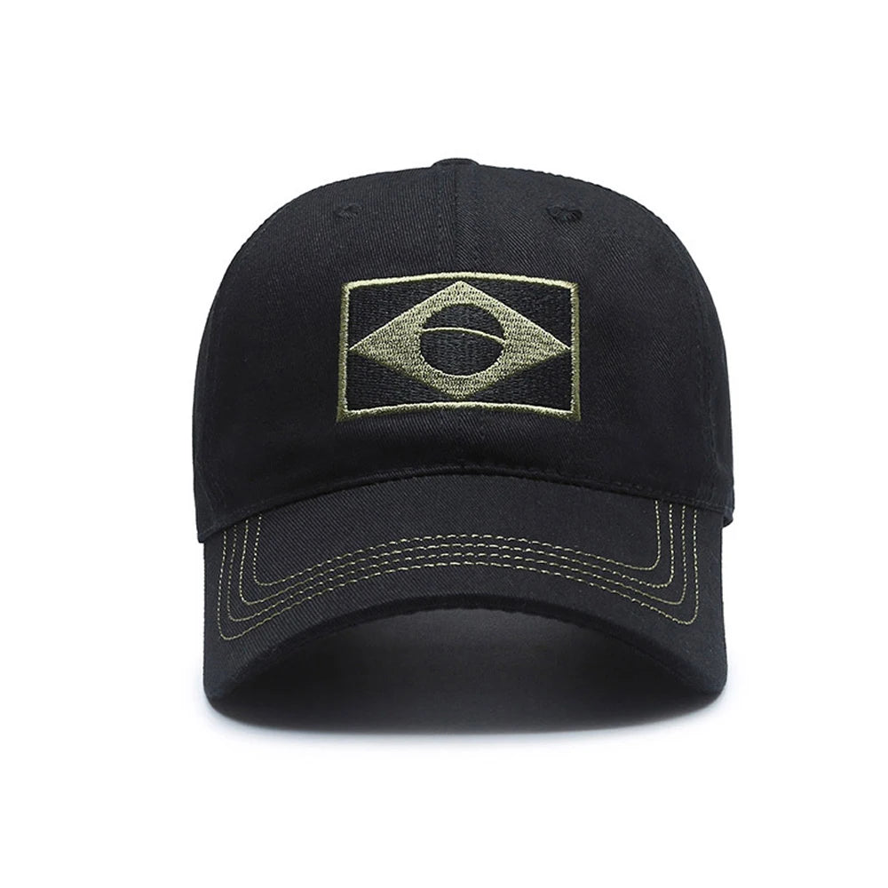 Brazil Flag Men's Sun Protection Sports Baseball Cap