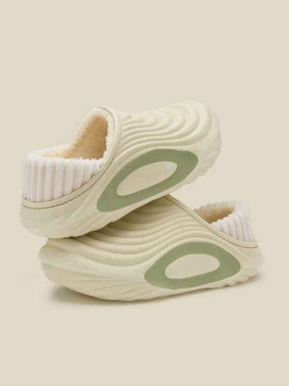 Women’s Cartoon Sheep Plush Slippers Warm Closed Toe Winter Shoes