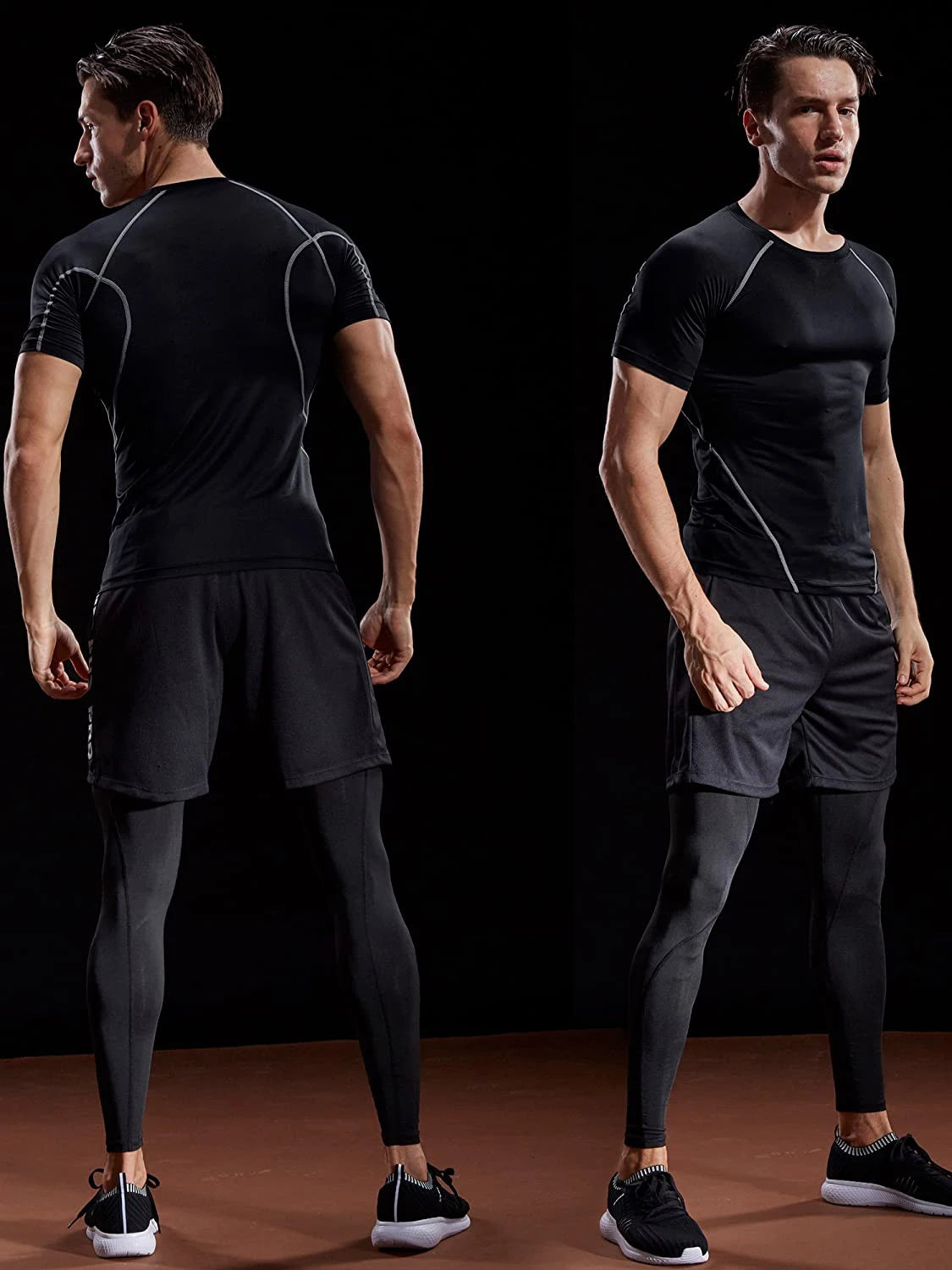 Men's Quick Dry Compression Running T Shirt