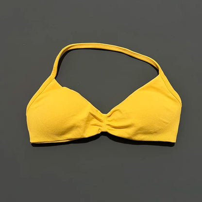 Women's High Support Strappy Halter Sports Bra