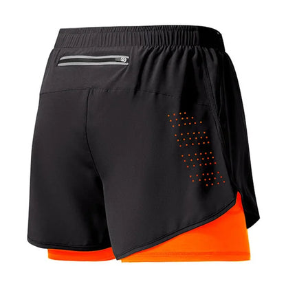 Men's Quick Dry Double Layer Running Shorts