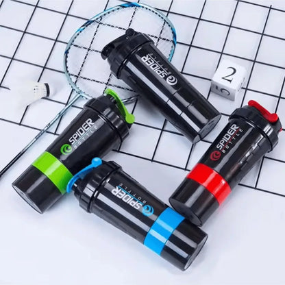 3 Layer Protein Shaker Bottle with Storage Compartments