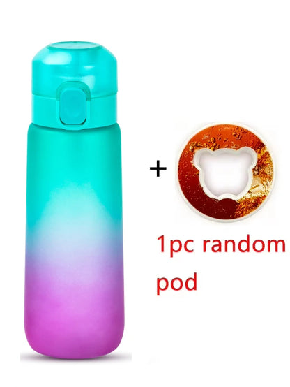 650ml Flavored Sports Water Bottle with Flavor Pod
