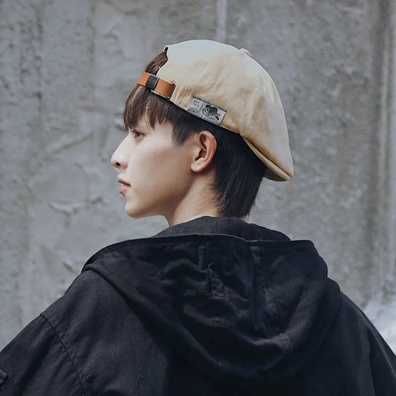 Unisex Vintage British Ivy Newsboy Cap