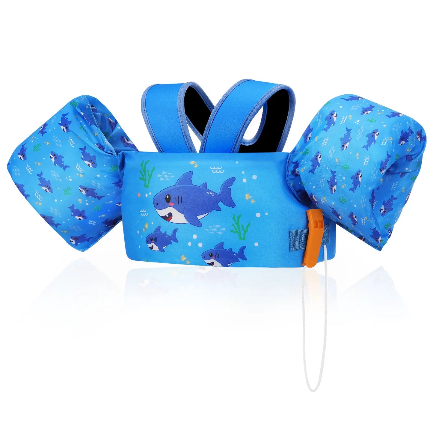 Kids Swimming Life Vest with Whistle Safety Float Jacket for Children