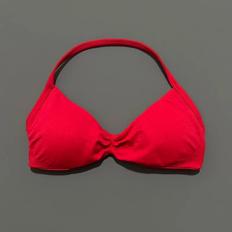 Women's Strappy Open Back Padded Sports Bra