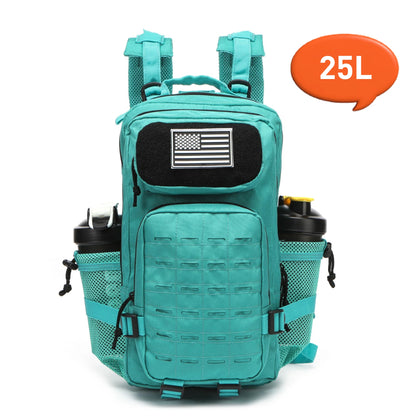 25L or 50L MOLLE Tactical Hiking Backpack with 2 Bottle Holders