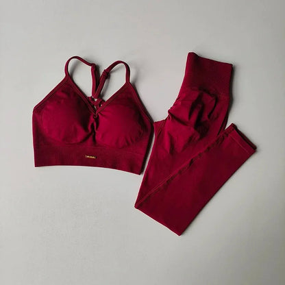 Women's High Waist Butt Lift Yoga Fitness Set