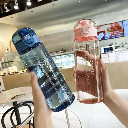 780ml Leak Proof Transparent Sports Water Bottle