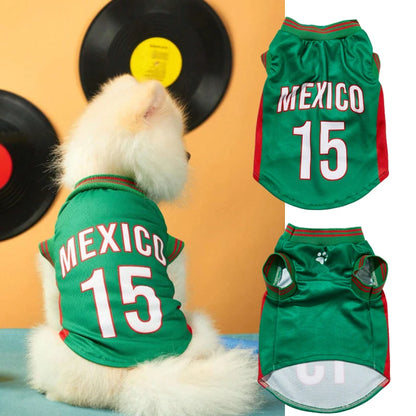 Breathable Mesh Basketball Jersey for Dogs & Cats Summer Pet Clothing