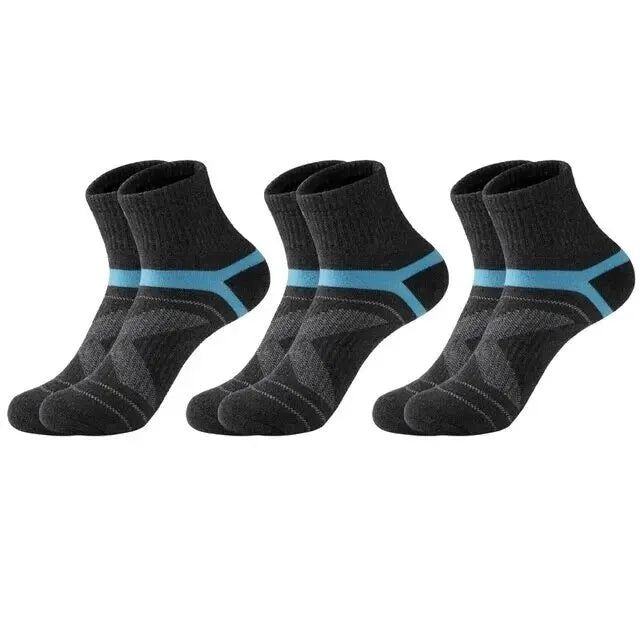 3 Pairs Men's Breathable Sports Running Socks