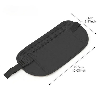 Invisible Running Waist Pack and Travel Money Belt