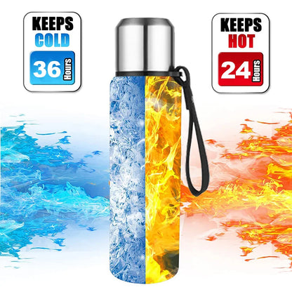 UPORS 500ml to 1500ml Stainless Steel Insulated Thermos Bottle