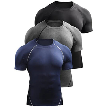 Men's Quick Dry Compression Running T Shirt